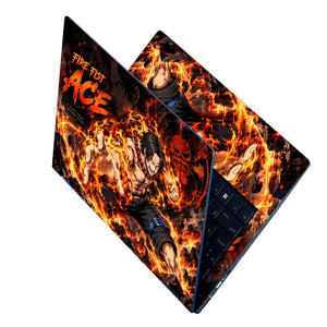 Fire Fist Ace Flames Unleashed Laptop Skin - View 2
