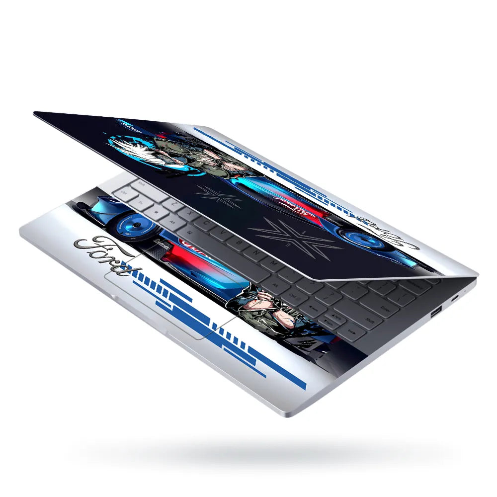 Ford GT Kakashi Anime Racing Laptop Skin - View 3