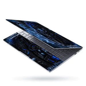 Ford Mustang Black Blue Night City Laptop Skin - View 3