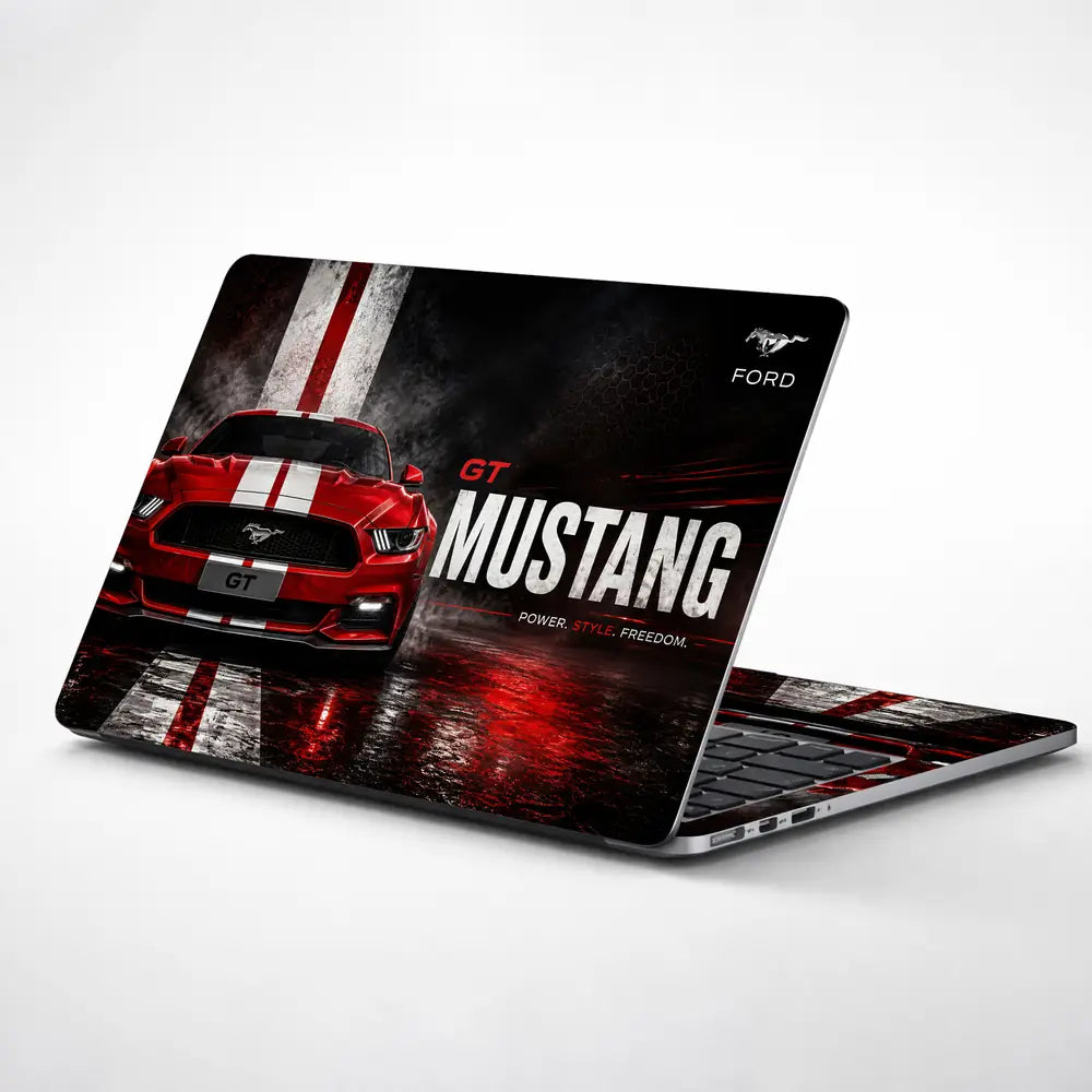 Ford Mustang GT Power Style Laptop Skin - View 1