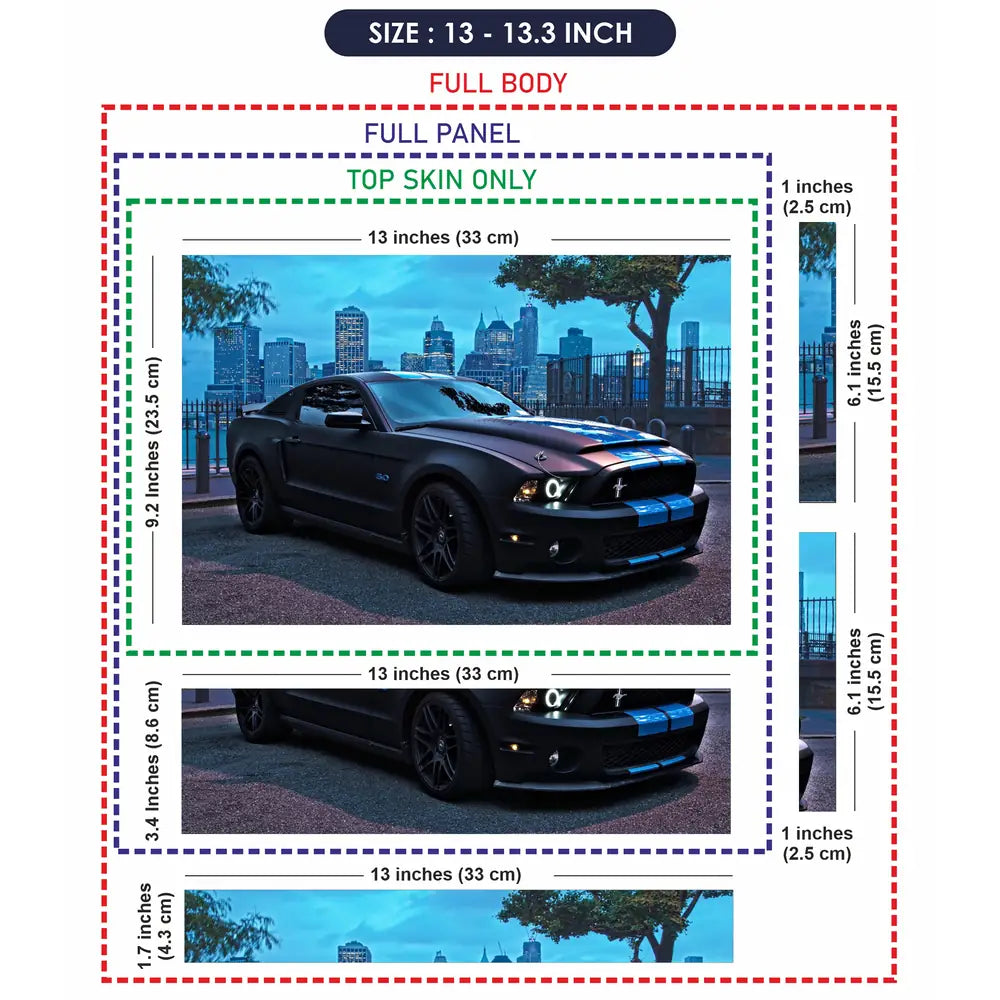 ford mustang Laptop Skin - View 6