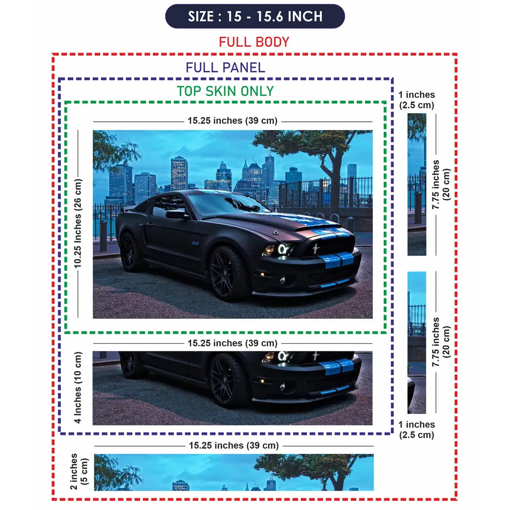 ford mustang Laptop Skin - View 8