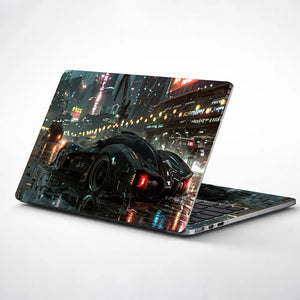 Futuristic Street Racer Laptop Skin - View 1