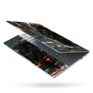 Futuristic Street Racer Laptop Skin - View 3