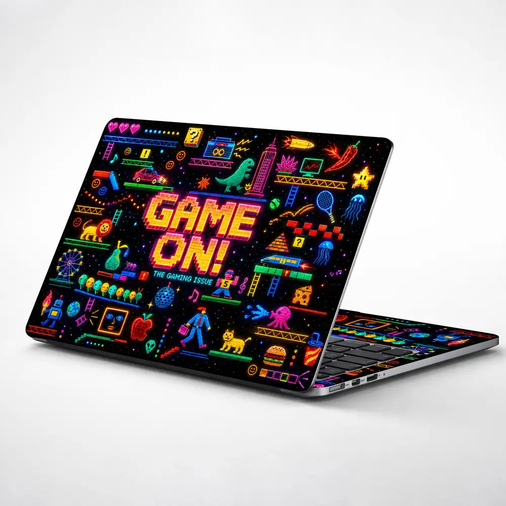 Gaming Arcade Game On Pixel Laptop Skin - View 1