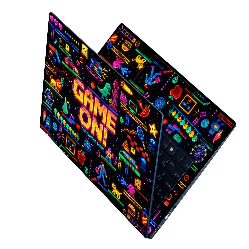 Gaming Arcade Game On Pixel Laptop Skin - View 2