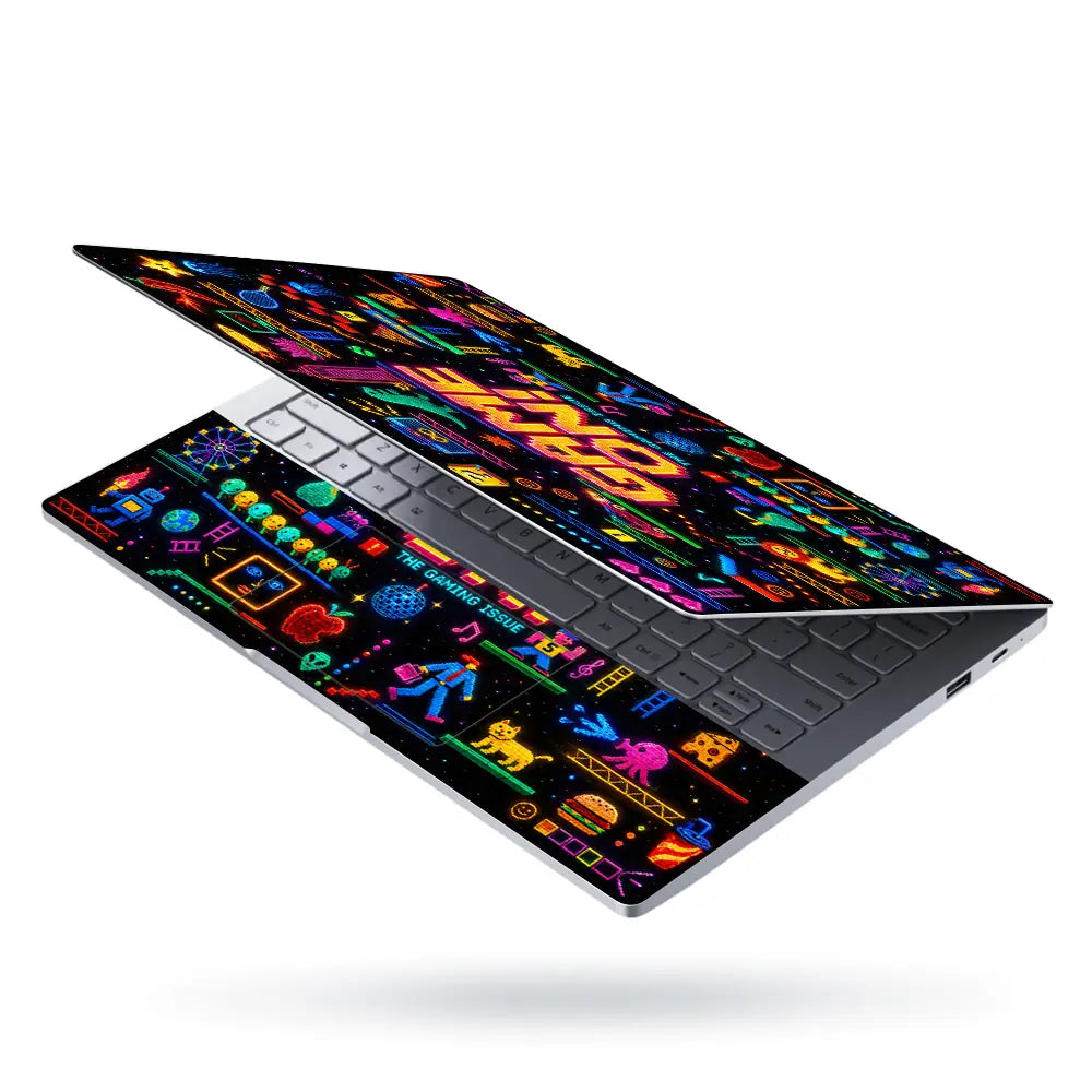 Gaming Arcade Game On Pixel Laptop Skin - View 3