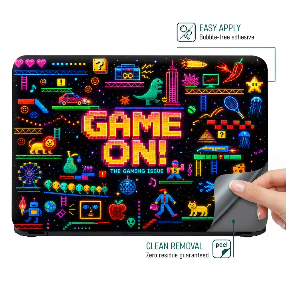 Gaming Arcade Game On Pixel Laptop Skin - View 4