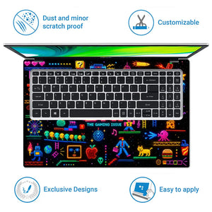 Gaming Arcade Game On Pixel Laptop Skin - View 5