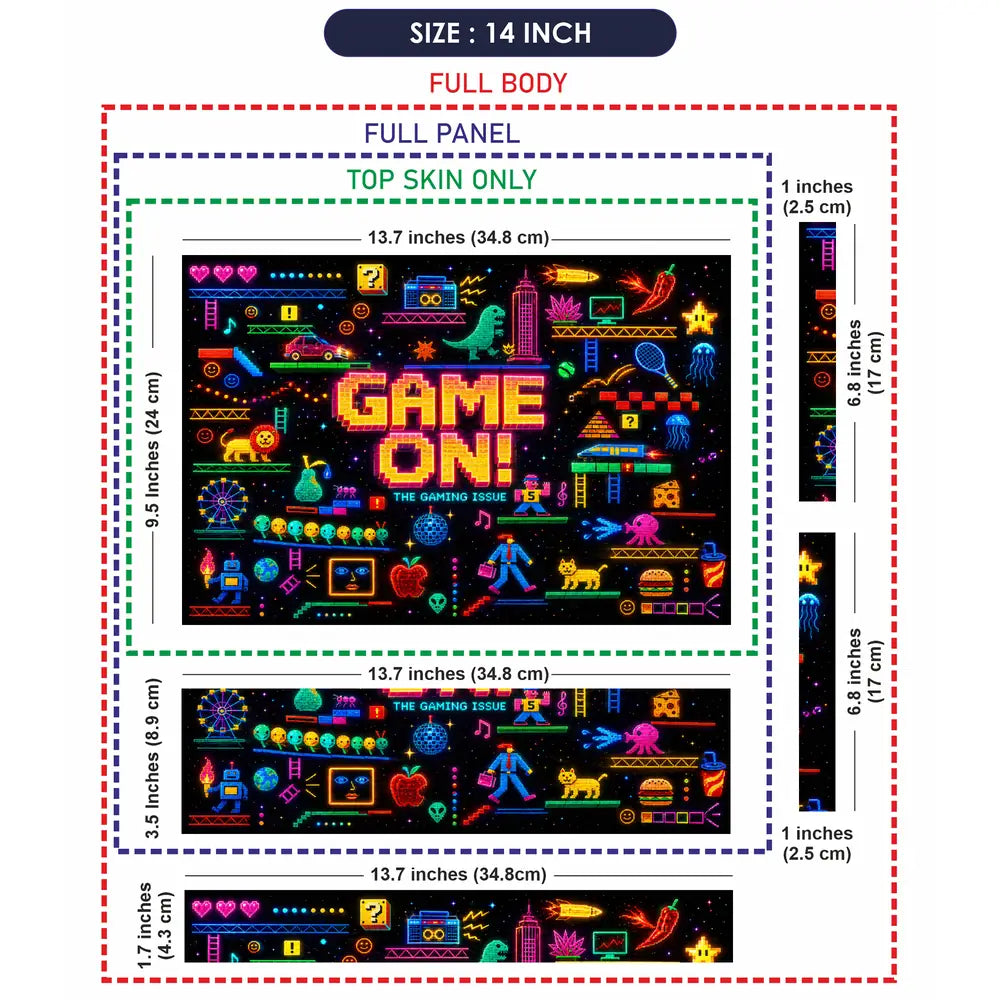 Gaming Arcade Game On Pixel Laptop Skin - View 7