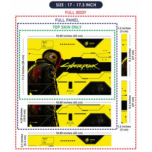 Gaming Cyberpunk 2077 Samurai Back Yellow Laptop Skin - View 9