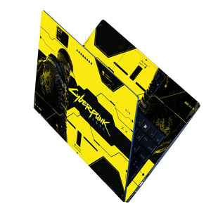 Gaming Cyberpunk 2077 Samurai Front Yellow Laptop Skin - View 2