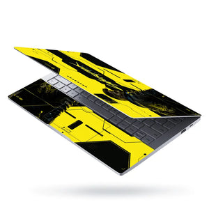 Gaming Cyberpunk 2077 Samurai Front Yellow Laptop Skin - View 3