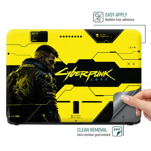 Gaming Cyberpunk 2077 Samurai Front Yellow Laptop Skin - View 4