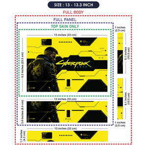 Gaming Cyberpunk 2077 Samurai Front Yellow Laptop Skin - View 6
