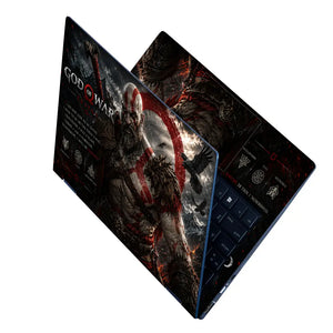 Gaming God Of War Kratos Axe Shoulder Crow Laptop Skin - View 2
