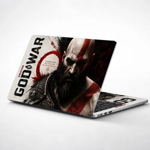 Gaming God Of War Kratos Beard Vengeance Profile Laptop Skin - View 1