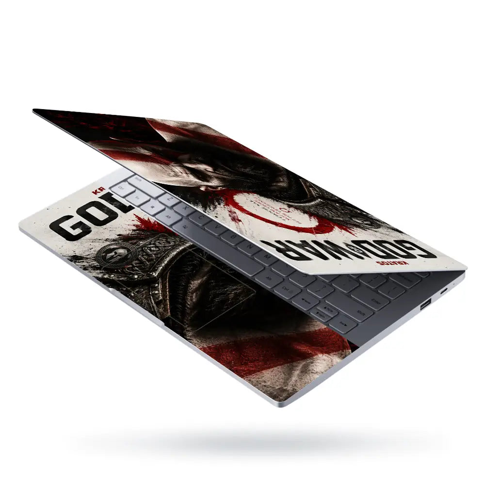Gaming God Of War Kratos Beard Vengeance Profile Laptop Skin - View 3