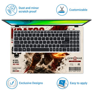 Gaming God Of War Kratos Blades Of Chaos Laptop Skin - View 5