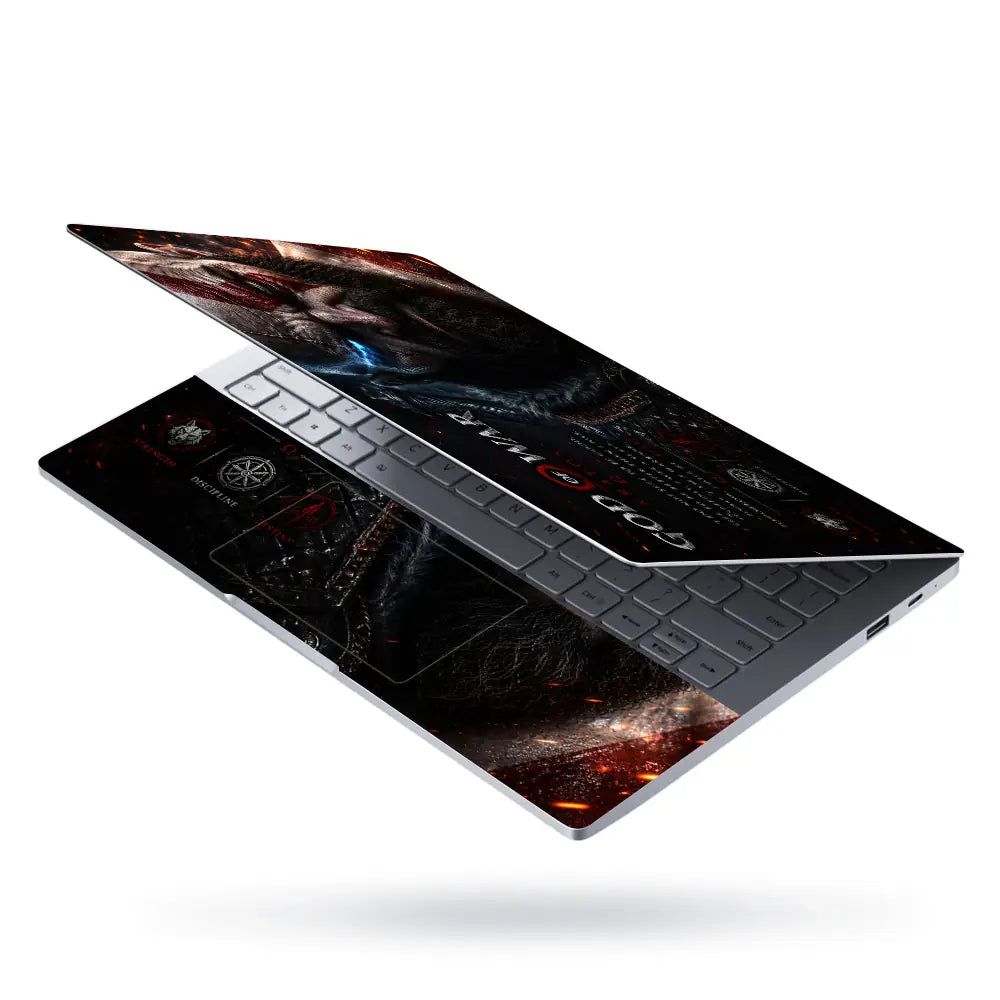 Gaming God Of War Kratos Blue Eye Warrior Laptop Skin - View 3