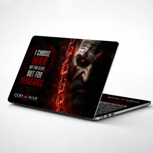 Gaming God Of War Kratos Chain Face Vengeance Laptop Skin - View 1