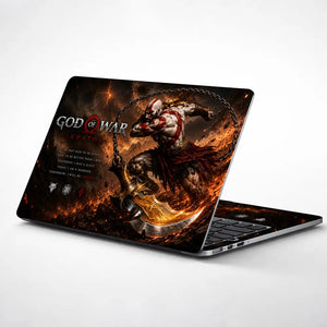 Gaming God Of War Kratos Chain Swing Attack Laptop Skin - View 1