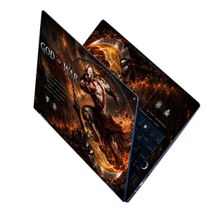 Gaming God Of War Kratos Chain Swing Attack Laptop Skin - View 2