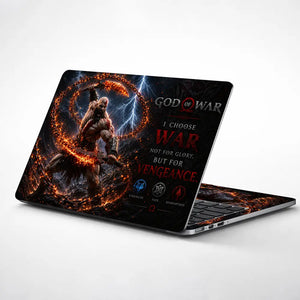 Gaming God Of War Kratos Chains Vortex Laptop Skin - View 1