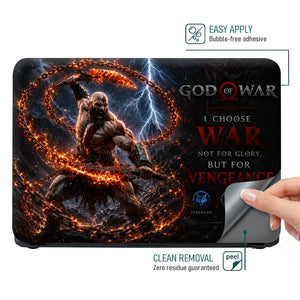 Gaming God Of War Kratos Chains Vortex Laptop Skin - View 4