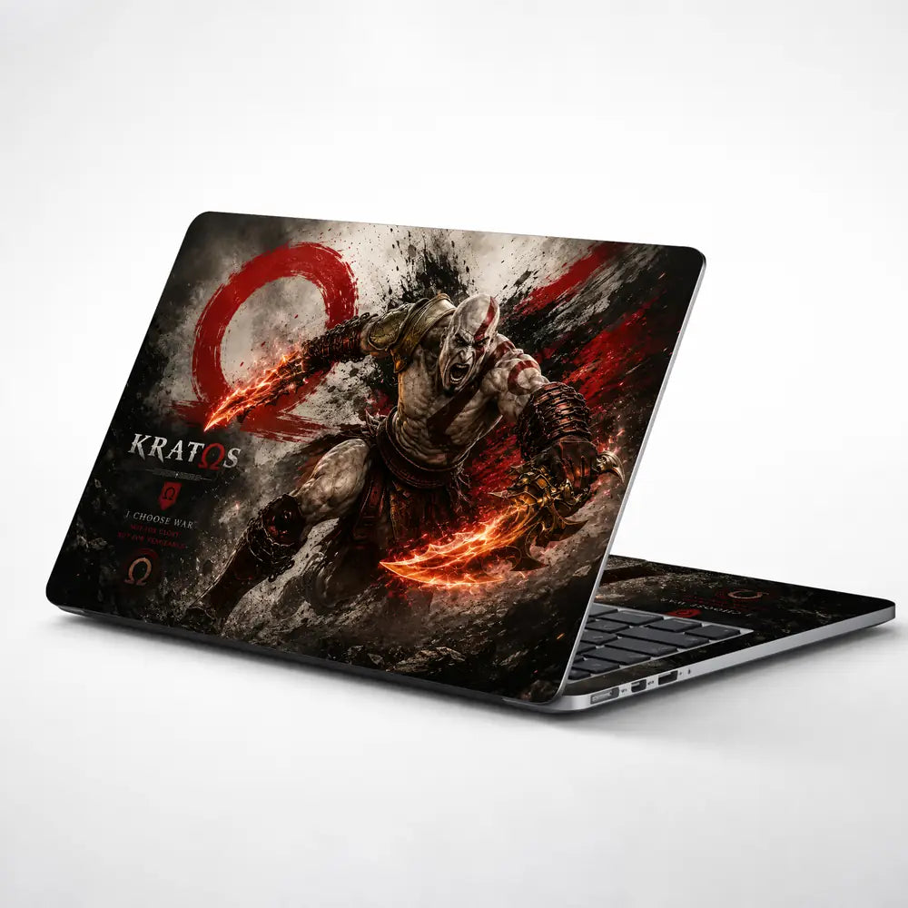 Gaming God Of War Kratos Chaos Blade Charge Laptop Skin - View 1