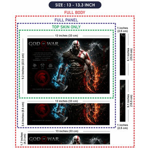 Gaming God Of War Kratos Dual Weapons Laptop Skin - View 6