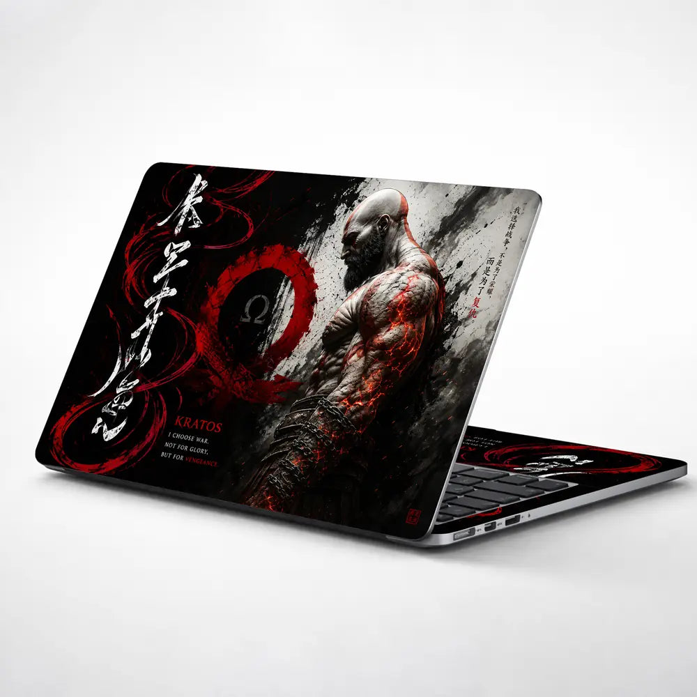 Gaming God Of War Kratos Eastern Vengeance Laptop Skin - View 1