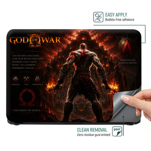 Gaming God Of War Kratos Forged Destiny Back Laptop Skin - View 4