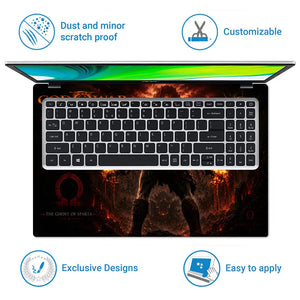 Gaming God Of War Kratos Forged Destiny Back Laptop Skin - View 5