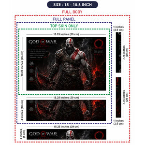 Gaming God Of War Kratos Ghost Of Sparta Axe Laptop Skin - View 8