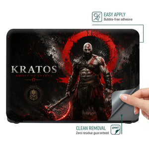 Gaming God Of War Kratos Ghost Of Sparta Stand Laptop Skin - View 4