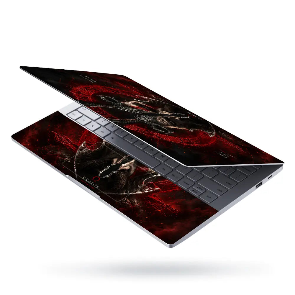 Gaming God Of War Kratos Helmet Death Crown Laptop Skin - View 3