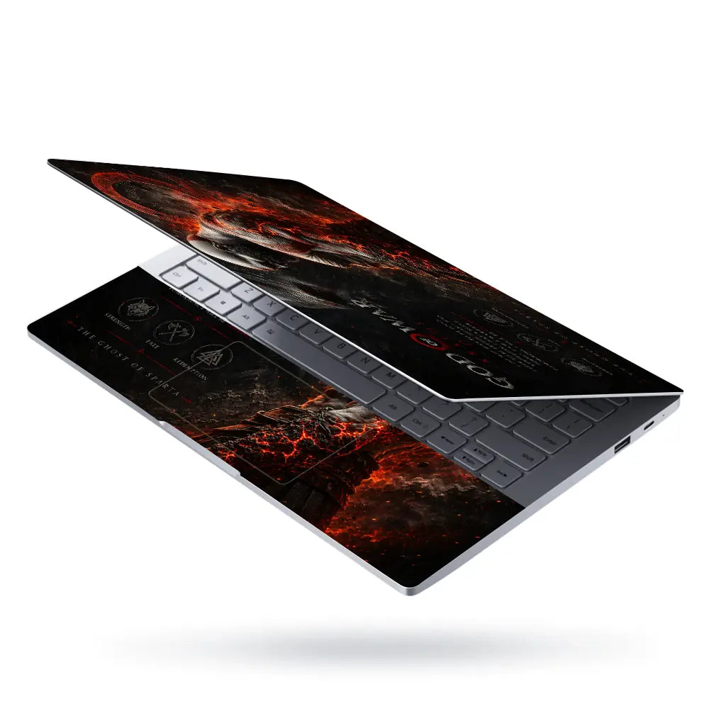 Gaming God Of War Kratos Lava Skin Profile Laptop Skin - View 3