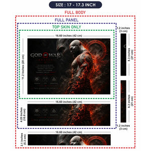 Gaming God Of War Kratos Lava Skin Profile Laptop Skin - View 9