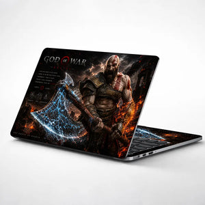 Gaming God Of War Kratos Leviathan Axe Lightning Laptop Skin - View 1