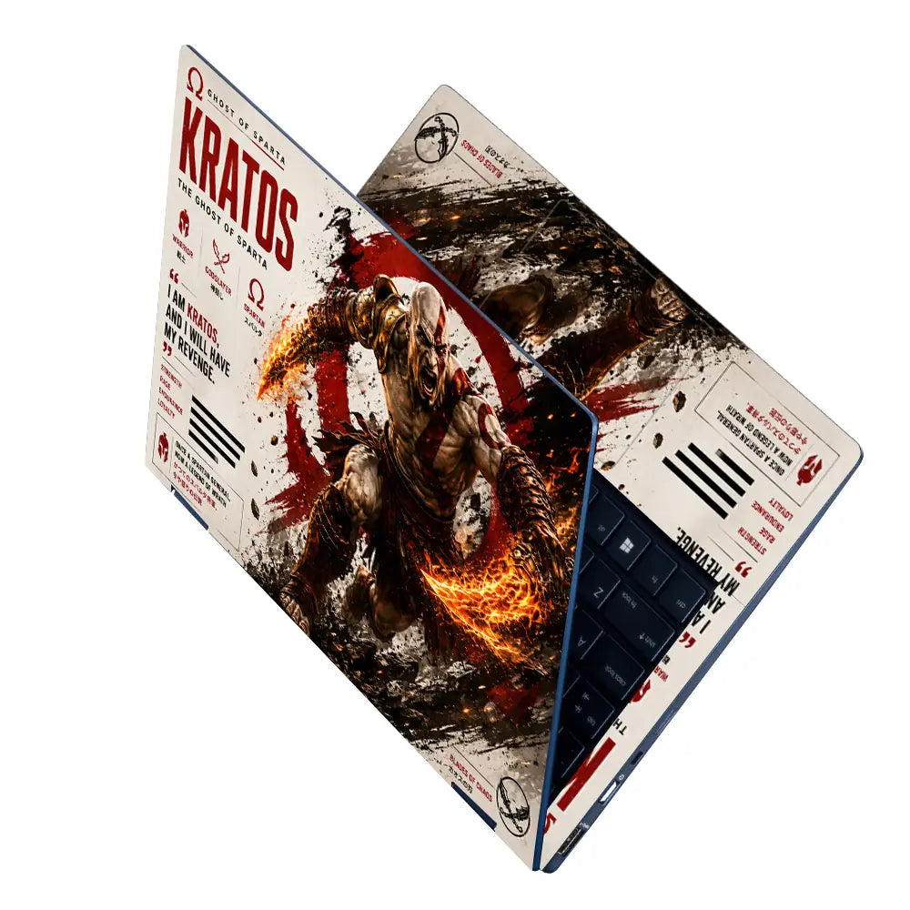 Gaming God Of War Kratos My Revenge Laptop Skin - View 2