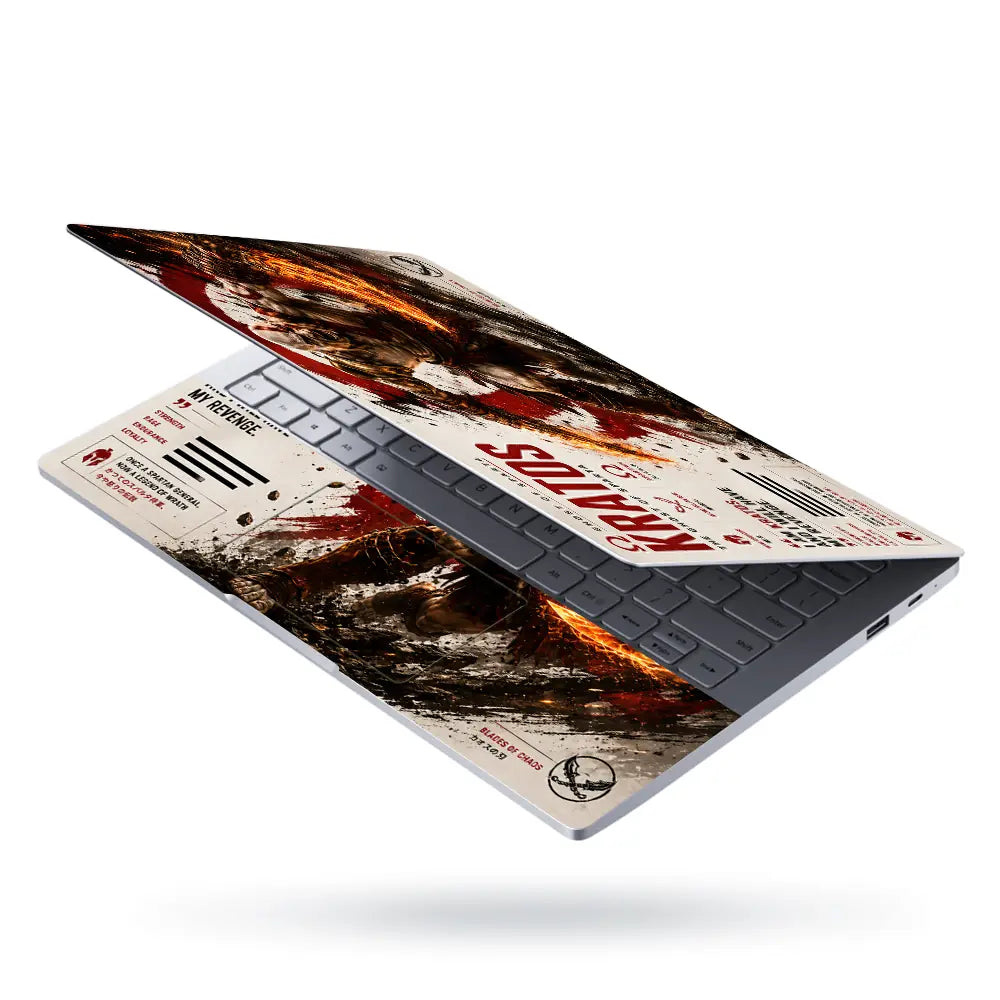 Gaming God Of War Kratos My Revenge Laptop Skin - View 3