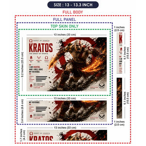 Gaming God Of War Kratos My Revenge Laptop Skin - View 6