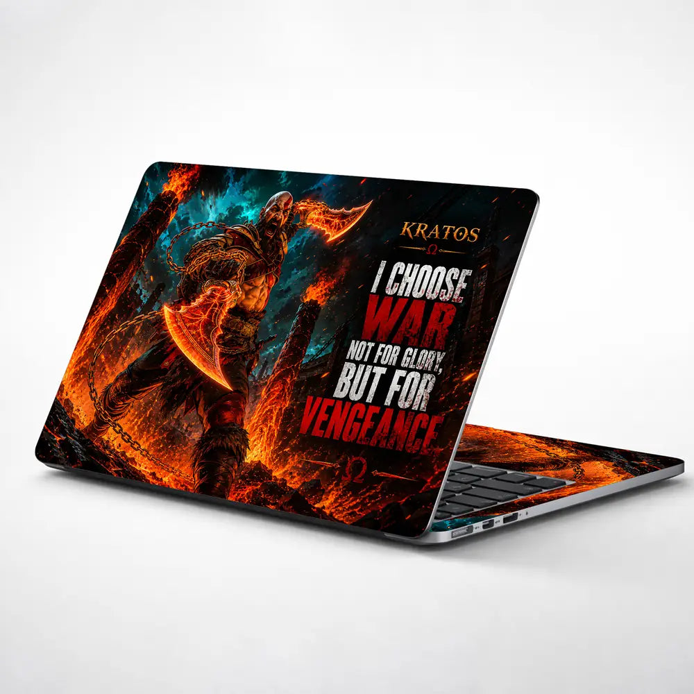 Gaming God Of War Kratos Pillars Vengeance Laptop Skin - View 1