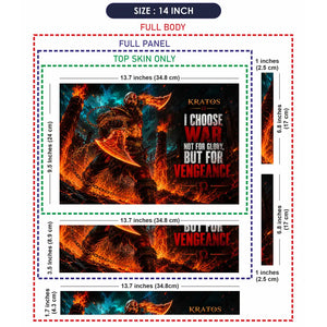 Gaming God Of War Kratos Pillars Vengeance Laptop Skin - View 7