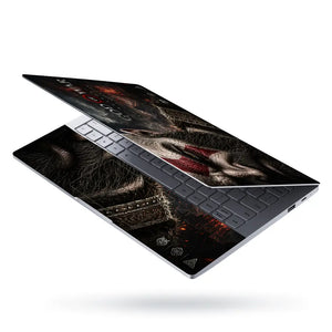Gaming God Of War Kratos Rage Fate Crack Face Laptop Skin - View 3