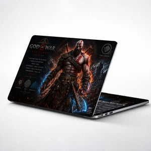 Gaming God Of War Kratos Ragnarok Stand Laptop Skin - View 1