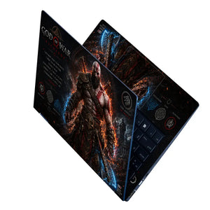 Gaming God Of War Kratos Ragnarok Stand Laptop Skin - View 2
