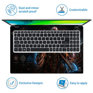 Gaming God Of War Kratos Ragnarok Stand Laptop Skin - View 5