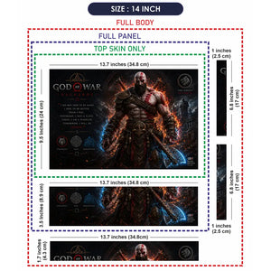 Gaming God Of War Kratos Ragnarok Stand Laptop Skin - View 7